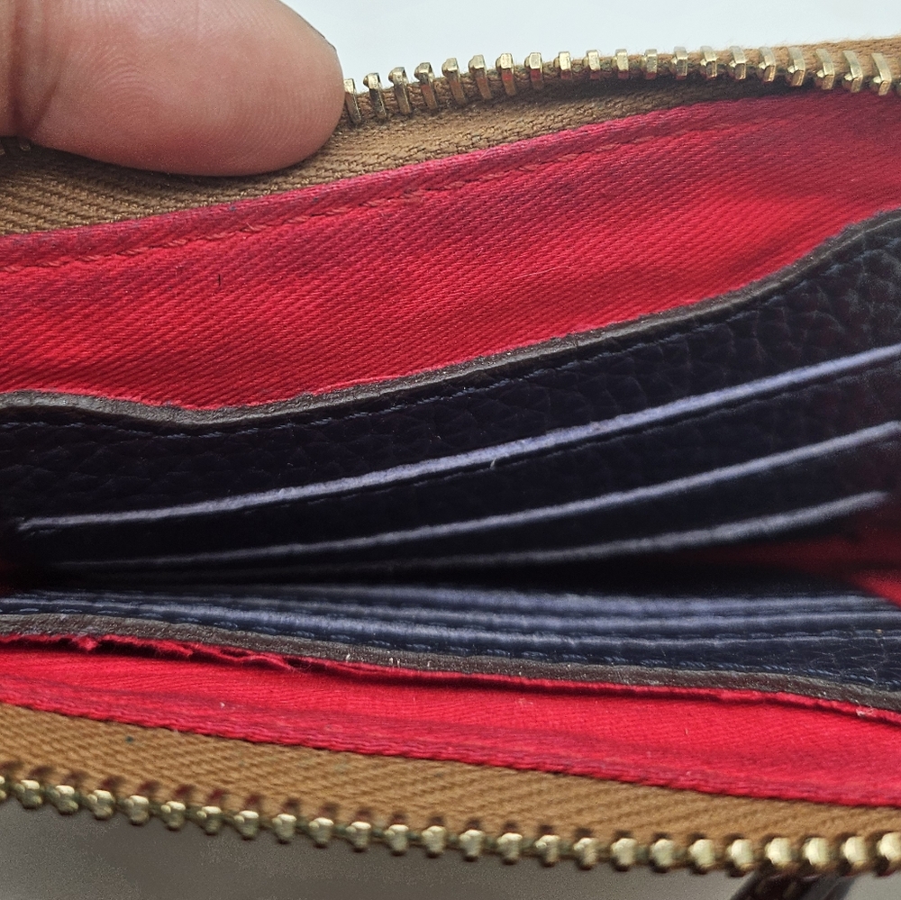 Dooney & Bourke Grain Zip Around Wristlet - Picture 6 of 11